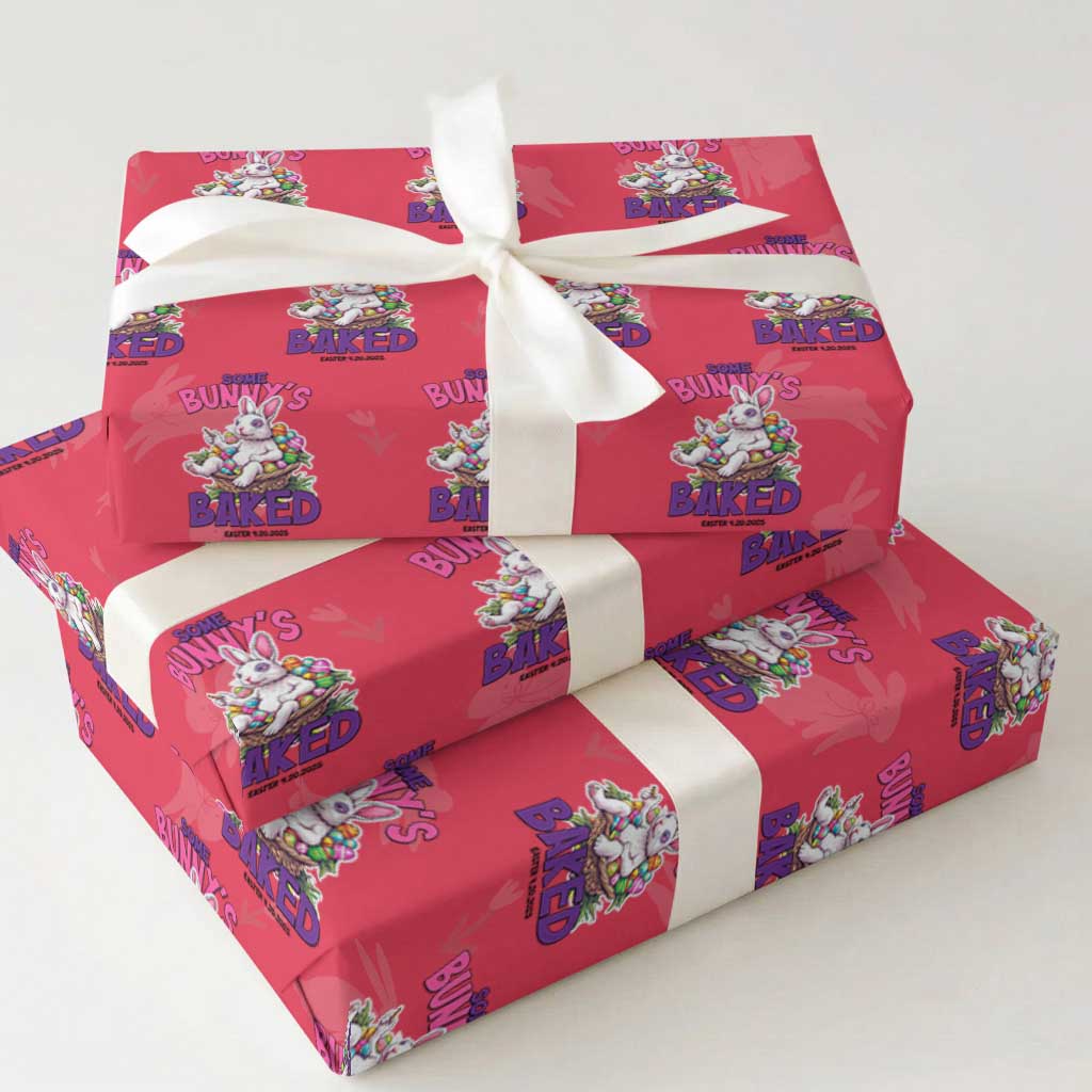 Happy 420 Easter Wrapping Paper Roll Bunny Funny Weed Smoking Rabbit Cannabis 4/20 Day