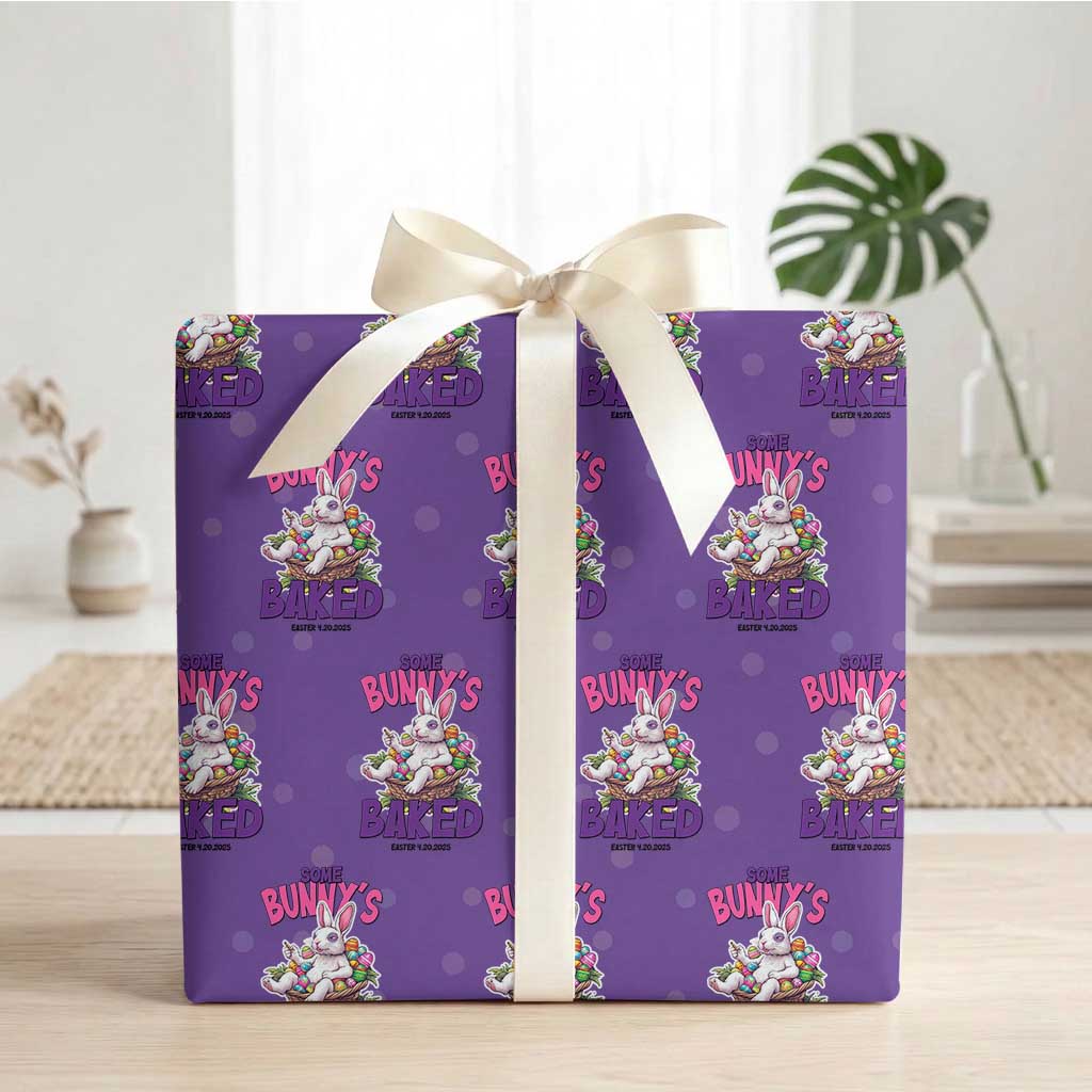 Happy 420 Easter Wrapping Paper Roll Bunny Funny Weed Smoking Rabbit Cannabis 4/20 Day