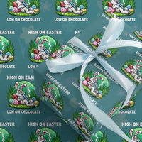 Happy 420 Easter Wrapping Paper Roll Funny Bunny Marijuana Cannabis Weed