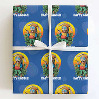 Happy 420 Easter Wrapping Paper Roll Funny Bunny Smoking Weed