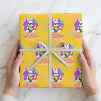 Happy 420 Easter Wrapping Paper Roll The Bunny Smells Funny