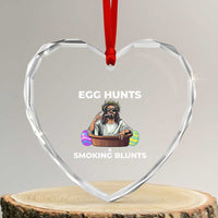 Happy 420 Easter Heart Crystal Glass Ornament Blunt Stoner - Wonder Print Shop