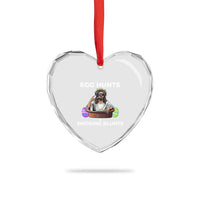 Happy 420 Easter Heart Crystal Glass Ornament Blunt Stoner - Wonder Print Shop