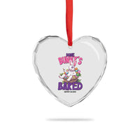 Happy 420 Easter Heart Crystal Glass Ornament Bunny Funny Weed Smoking Rabbit Cannabis 4/20 Day - Wonder Print Shop