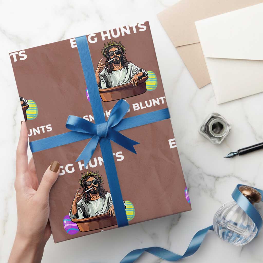 Happy 420 Easter Wrapping Paper Roll Blunt Stoner - Wonder Print Shop