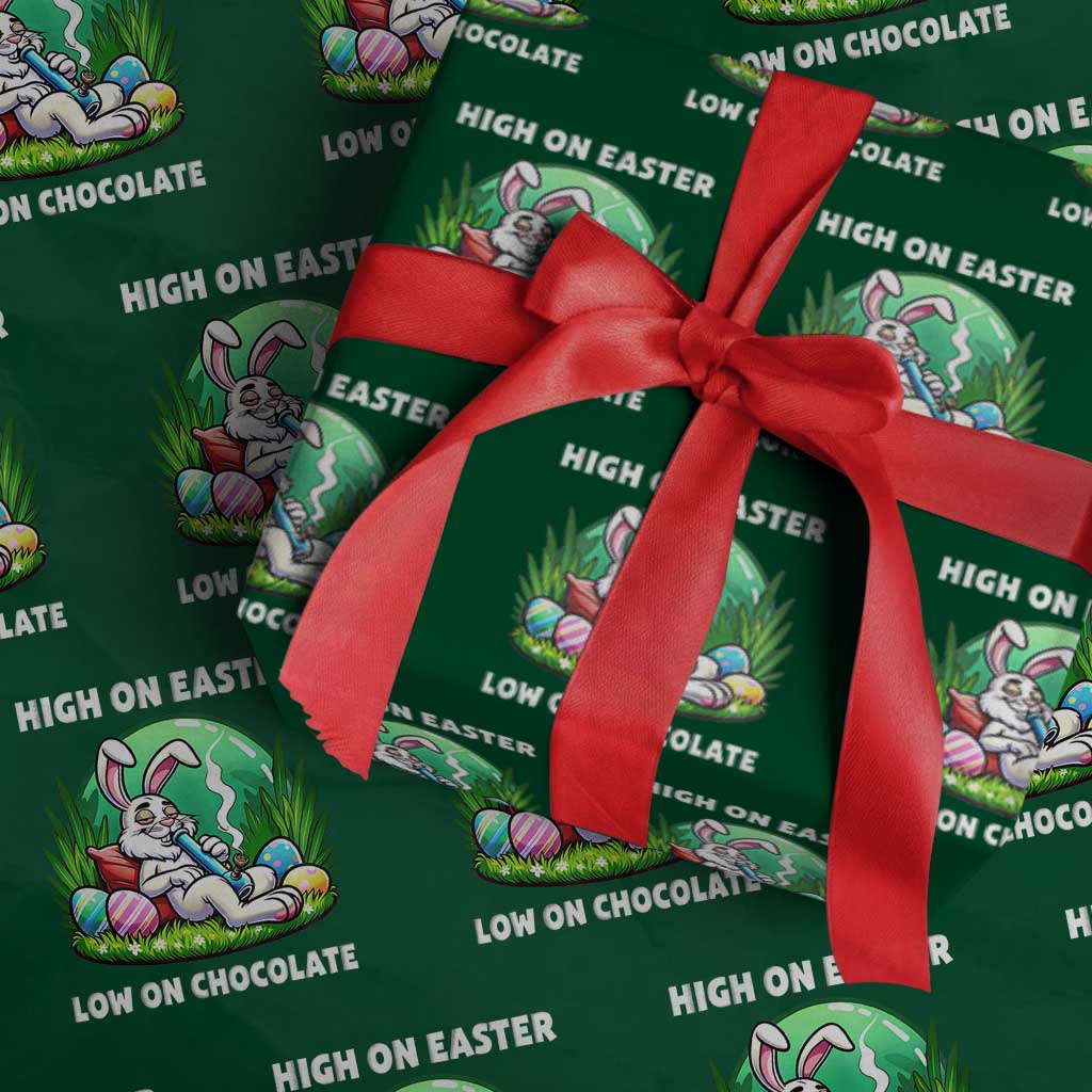 Happy 420 Easter Wrapping Paper Roll Funny Bunny Marijuana Cannabis Weed - Wonder Print Shop
