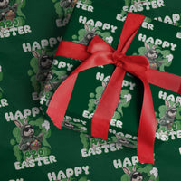 Happy 420 Easter Wrapping Paper Roll Funny Smoking Easter Bunny - Wonder Print Shop