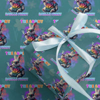 Happy 420 Easter Wrapping Paper Roll Funny Smoking Easter Bunny Smells Funny Easter