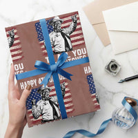 Happy 4th Of July To All You Sumbitches Wrapping Paper Roll Funny Independence Day Meme American Flag