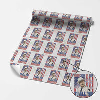 Happy 4th of July To All You Sumbitches Funny Sheriff Patriotic Graphic Wrapping Paper Roll Retro Movie Quote Inspo Country Humor