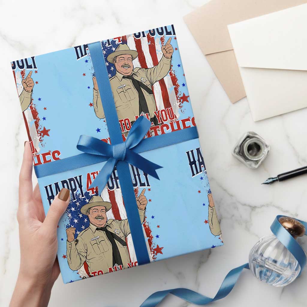 Happy 4th Of July To All You Sumbitches Wrapping Paper Roll Funny USA 250th Anniversary Independence Day