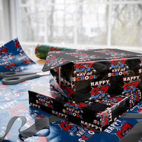 Happy 67th Day Of School Wrapping Paper Roll Boys Girls Spider 67 Days - Wonder Print Shop