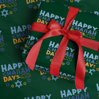 Happy Challah Days Wrapping Paper Roll Hanukkah Holiday Gift - Wonder Print Shop
