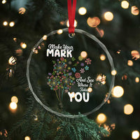 Happy Dot Day Crystal Glass Ornament Make Your Mark And See Where It Takes You