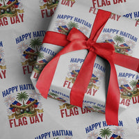 Happy Haitian Flag Day Celebration Graphic Wrapping Paper Roll May 18 National Pride Haiti Heritage