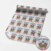 Happy Haitian Flag Day Celebration Graphic Wrapping Paper Roll May 18 National Pride Haiti Heritage
