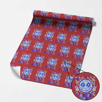 Happy Hanukkah Wrapping Paper Roll Groovy Star Of David Smile Face Chanukah Pajama - Wonder Print Shop