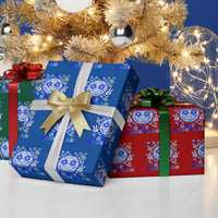 Happy Hanukkah Wrapping Paper Roll Groovy Star Of David Smile Face Chanukah Pajama - Wonder Print Shop