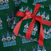 Happy Hanukkah Wrapping Paper Roll Retro Groovy Eight Nights Lights - Wonder Print Shop