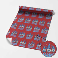 Happy Hanukkah Wrapping Paper Roll Retro Groovy Eight Nights Lights - Wonder Print Shop