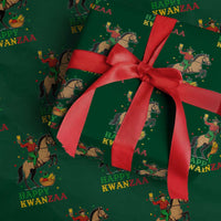 Happy Kwanzaa Cowboy Wrapping Paper Roll Funny African Holiday Gift - Wonder Print Shop