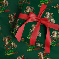 Happy Kwanzaa Cowgirl Wrapping Paper Roll Funny African American Festival Gift - Wonder Print Shop