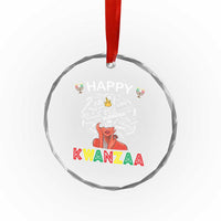 Happy Kwanzaa Crystal Glass Ornament African American Afro Queen Nguzo Saba - Wonder Print Shop