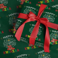 Happy Kwanzaa Wrapping Paper Roll African American Afro Queen Nguzo Saba - Wonder Print Shop