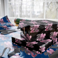 Happy New Year 2026 Wrapping Paper Roll Hello 2026 Disco Ball Pink Coquette Bow Faux Glitter - Wonder Print Shop