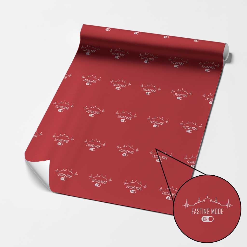Happy Ramadan Islamic Wrapping Paper Roll Fasting Mode Is On Muslim - Wonder Print Shop