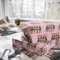 Happy Yee Haw Lidays Wrapping Paper Roll Western Christmas Horse Rider Cowgirl Gift - Wonder Print Shop