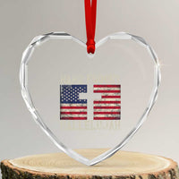 Hard Fought Hallelujah Heart Crystal Glass Ornament Patriotic Christian Faith American Flag - Wonder Print Shop