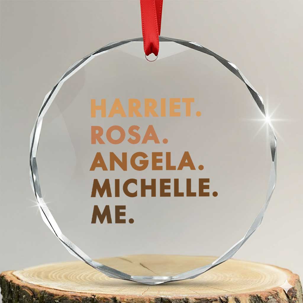 Harriet Rosa Angela Michelle Me Crystal Glass Ornament Black History Month Feminist Women Leaders - Wonder Print Shop