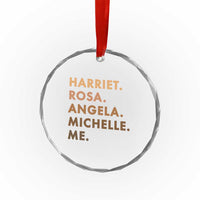 Harriet Rosa Angela Michelle Me Crystal Glass Ornament Black History Month Feminist Women Leaders - Wonder Print Shop