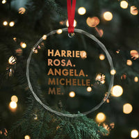 Harriet Rosa Angela Michelle Me Crystal Glass Ornament Black History Month Feminist Women Leaders - Wonder Print Shop
