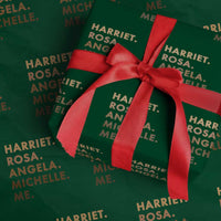 Harriet Rosa Angela Michelle Me Wrapping Paper Roll Black History Month Feminist Women Leaders - Wonder Print Shop