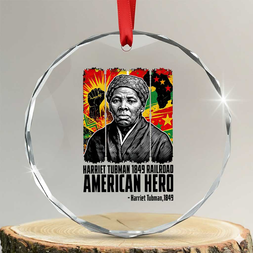 Harriet Tubman Black History Month Crystal Glass Ornament Underground Railroad American Hero History