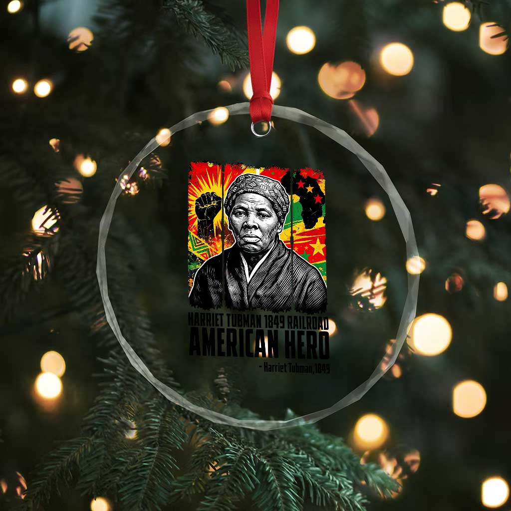 Harriet Tubman Black History Month Crystal Glass Ornament Underground Railroad American Hero History