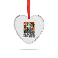 Harriet Tubman Black History Month Heart Crystal Glass Ornament Underground Railroad American Hero History