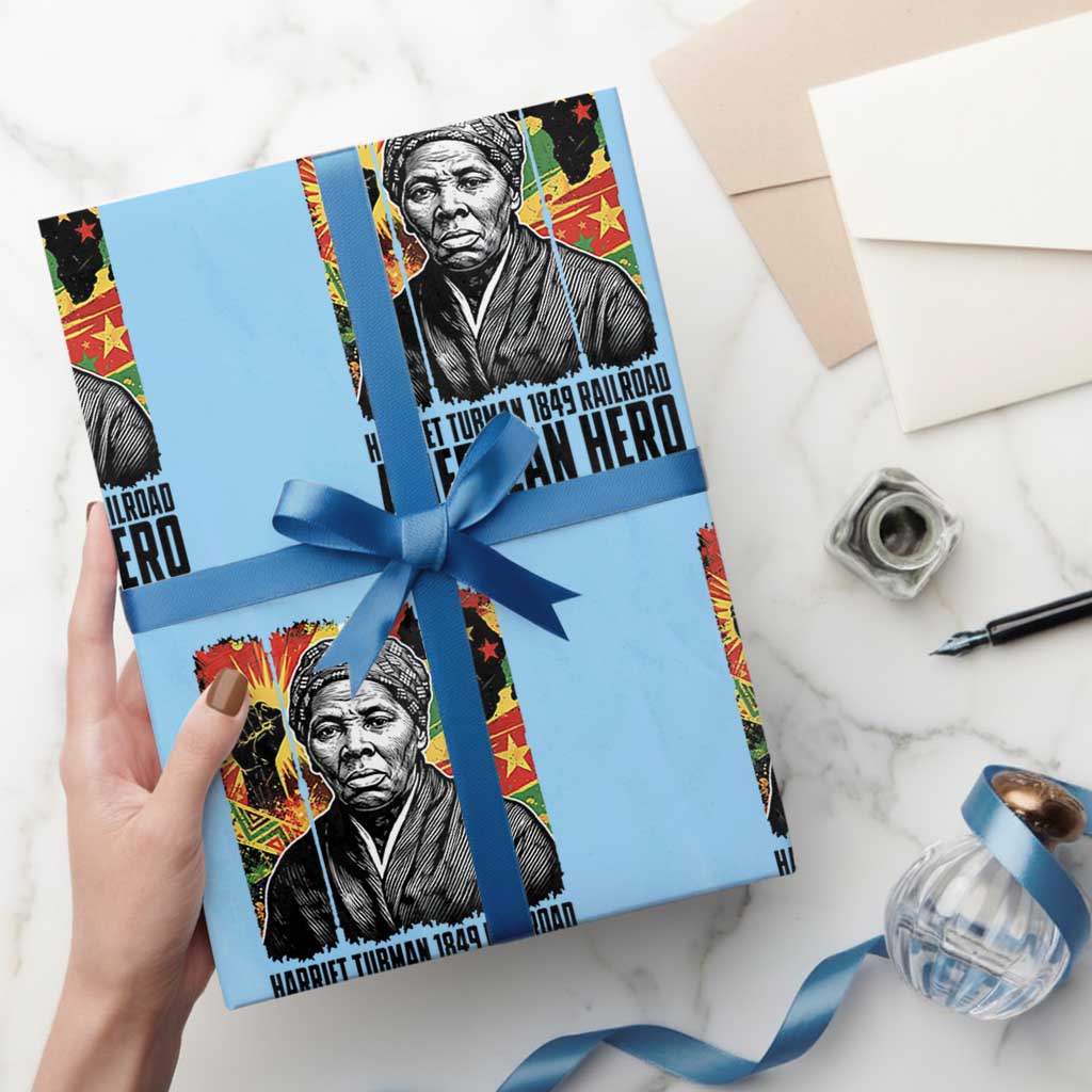 Harriet Tubman Black History Month Wrapping Paper Roll Underground Railroad American Hero History