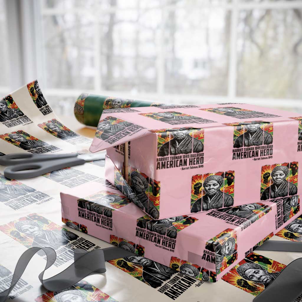 Harriet Tubman Black History Month Wrapping Paper Roll Underground Railroad American Hero History