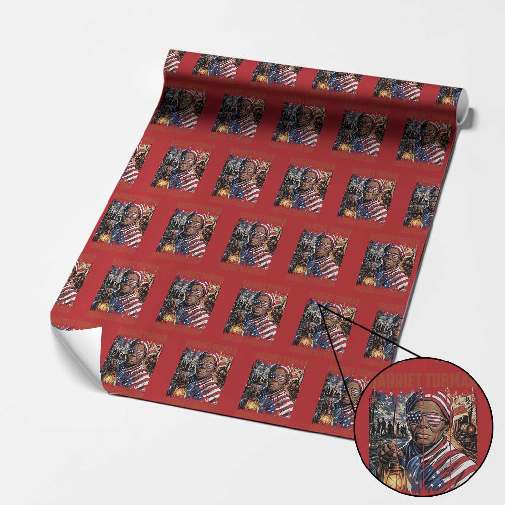 Harriet Tubman Courage Is Freedom Wrapping Paper Roll Black History Gift - Wonder Print Shop