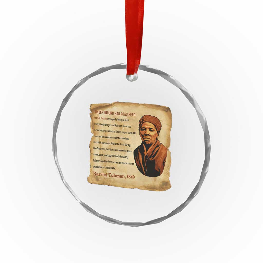 Harriet Tubman Crystal Glass Ornament Black American Hero Underground Railroad - Wonder Print Shop