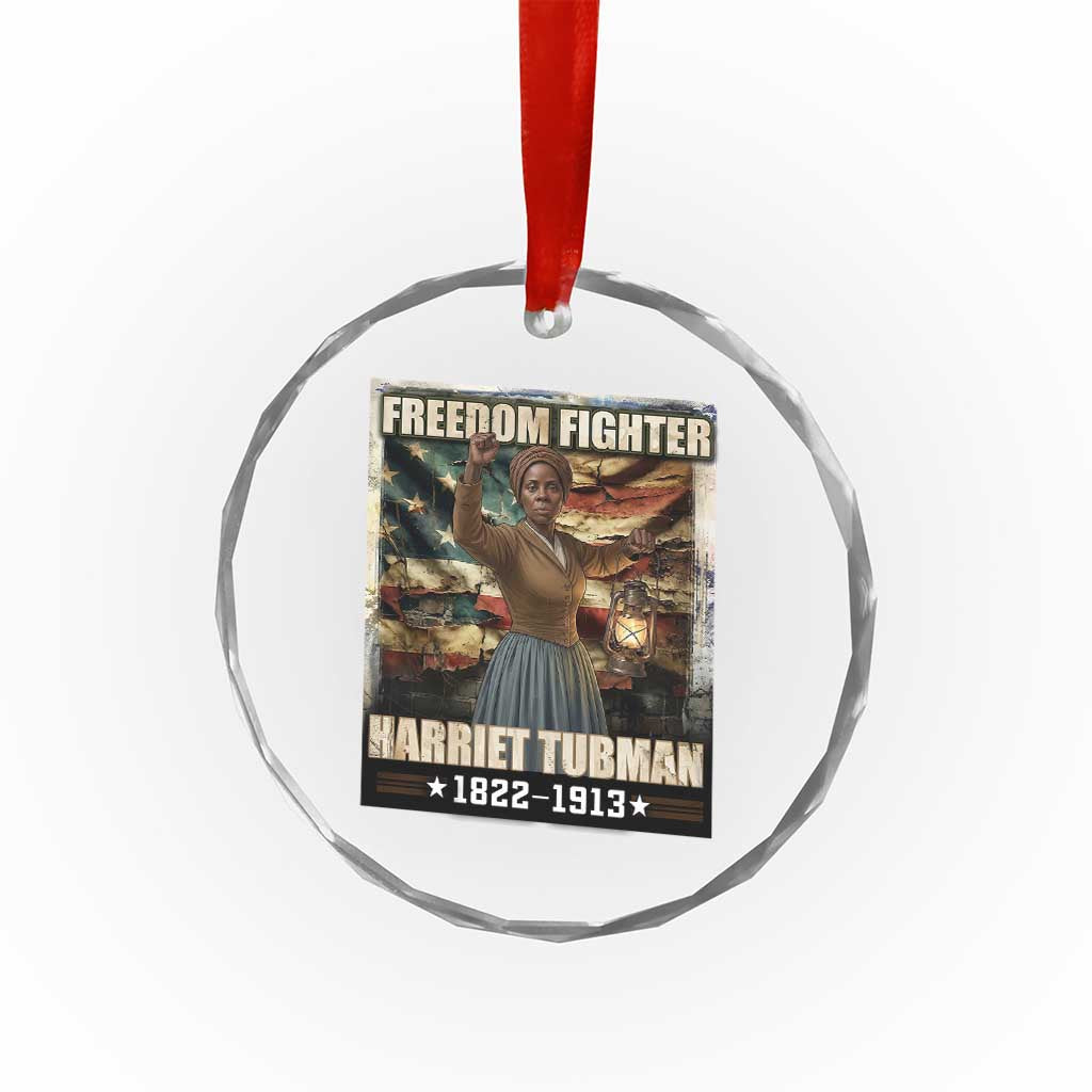 Harriet Tubman Crystal Glass Ornament Black History African American Leader Gift