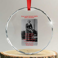 Harriet Tubman Crystal Glass Ornament Black History Month