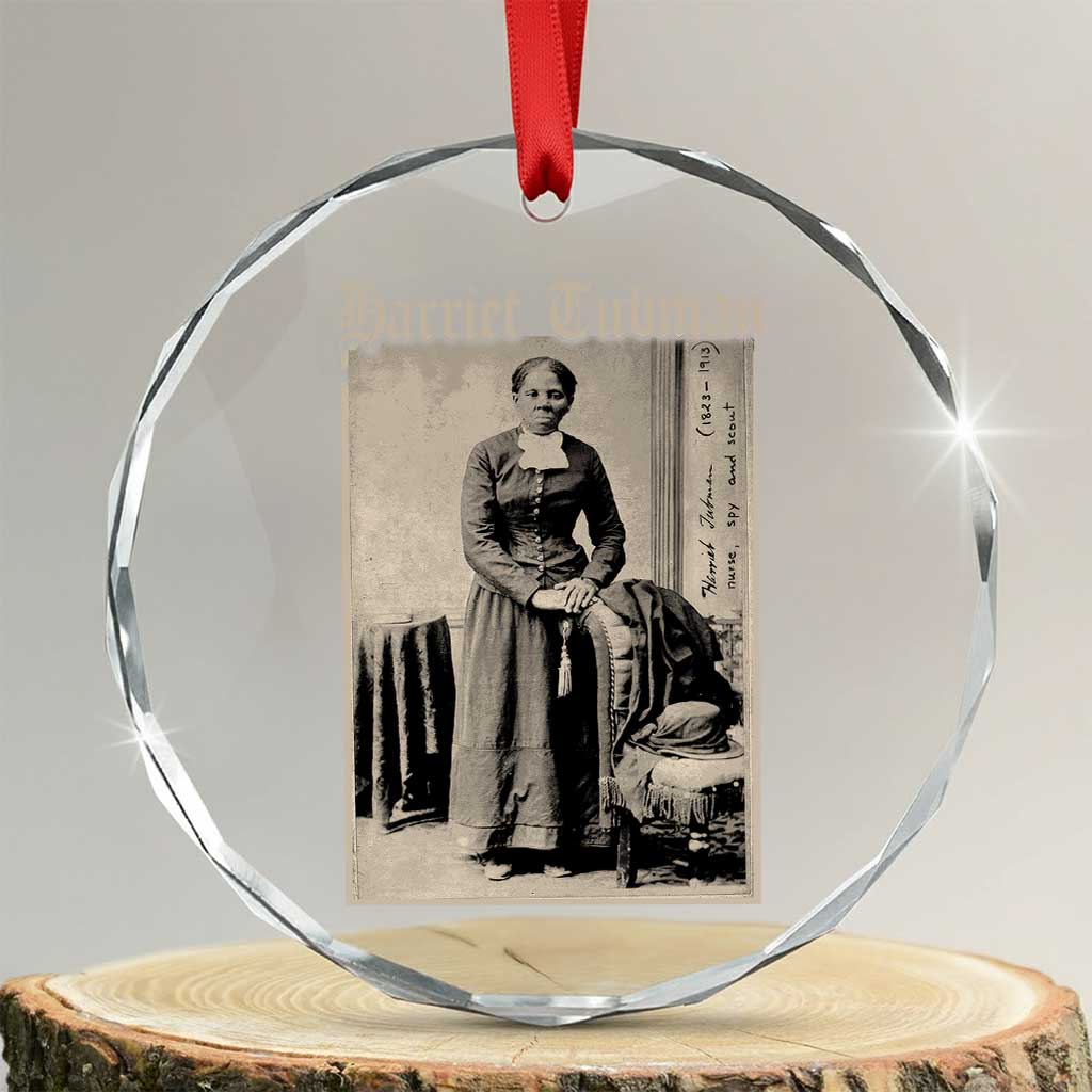 Harriet Tubman Crystal Glass Ornament Juneteenth Black History Freedom - Wonder Print Shop