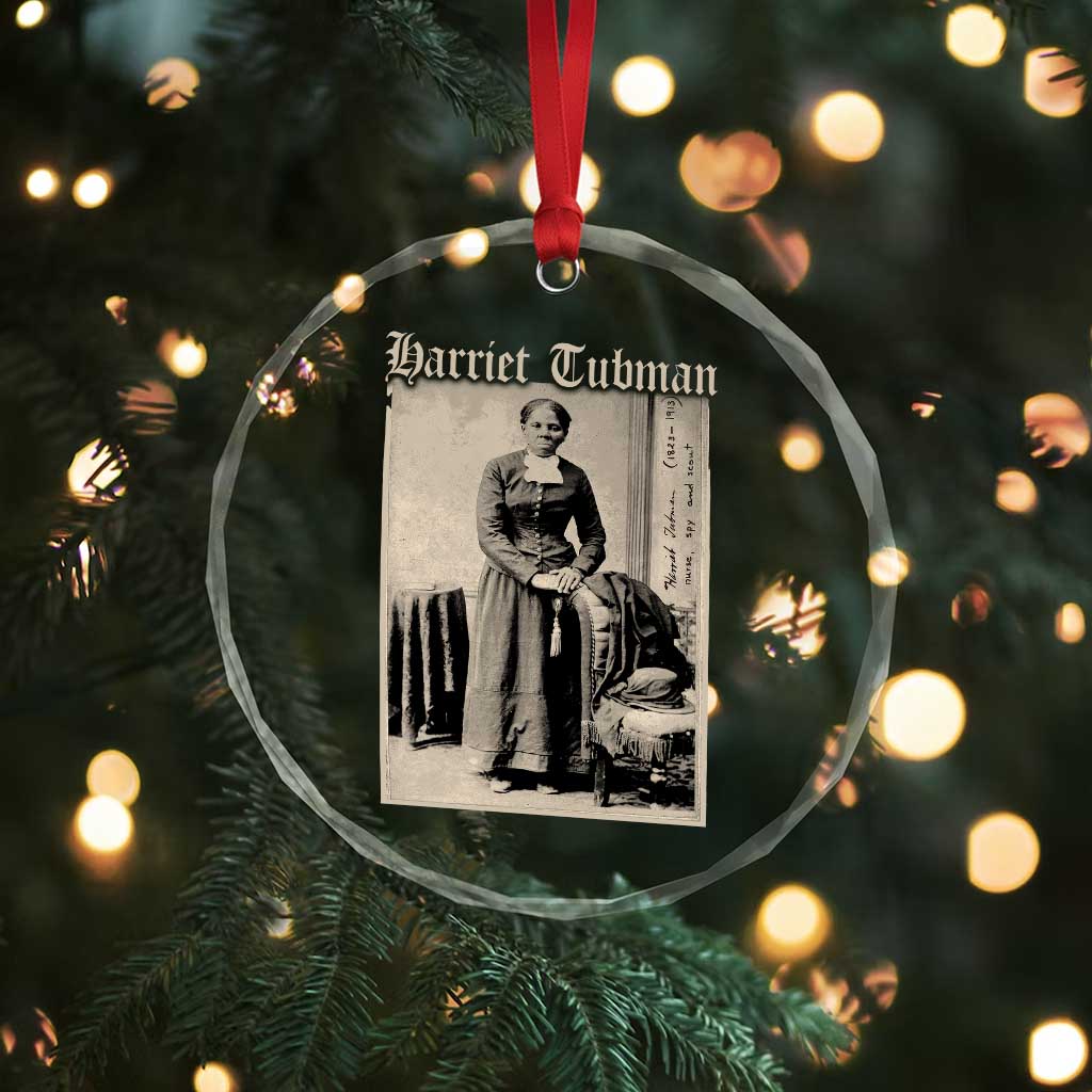 Harriet Tubman Crystal Glass Ornament Juneteenth Black History Freedom - Wonder Print Shop