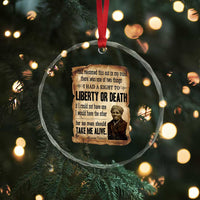 Harriet Tubman Crystal Glass Ornament Liberty Or Death Black History Legacy