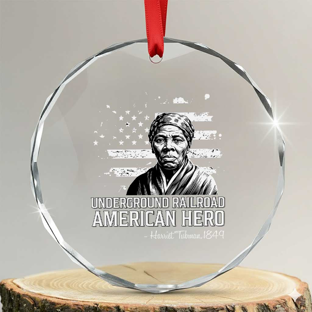 Harriet Tubman Crystal Glass Ornament Underground Railroad American Hero History