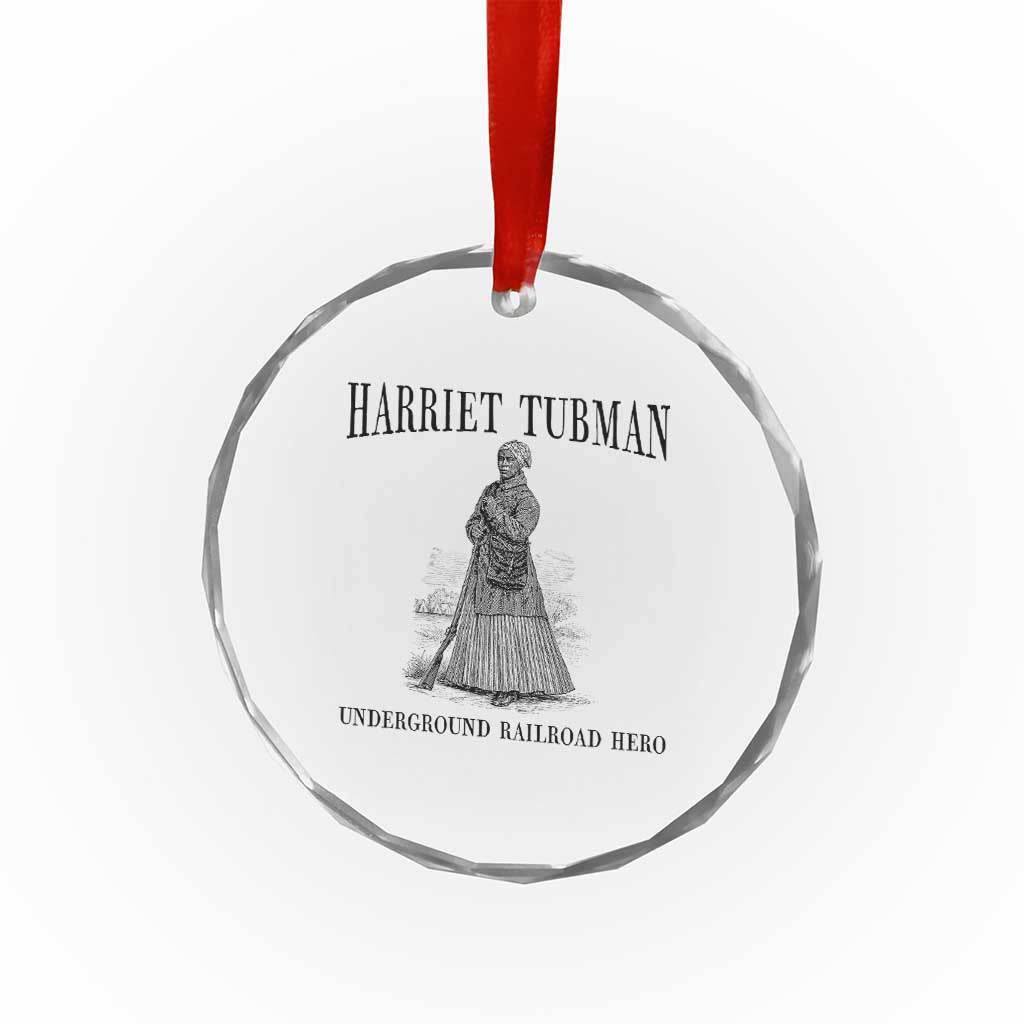 Harriet Tubman Crystal Glass Ornament Underground Railroad Freedom Leader - Wonder Print Shop